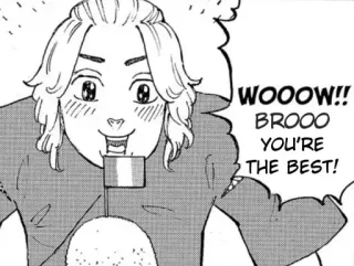 🎭 184839de WOOOW!! BROOO YOU'RE THE BEST! Anime, Manga, Fanart, Dessin animé telegram sticker