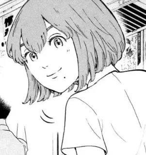 🎭 8600694f Animé, Manga, Portrait, Personnage, Souriant telegram sticker