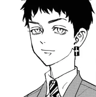 🎭 a45b087c Manga, Anime, Portrait, Boucle d'oreille, Croix, Costume telegram sticker