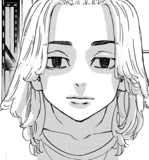 🎭 dca36464 Anime, Manga, Personnage, Portrait, Noir et blanc, Visage telegram sticker