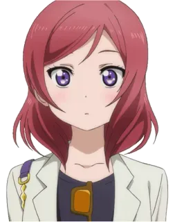 😶 30ad37fc Maki Nishikino Love Live! 动漫, 卡通, 角色, 女孩, 可爱, 偶像, Love Live! telegram sticker