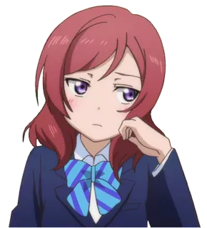 🙄 72e79a8f 动漫, 女孩, 可爱, 漫画, 校服, 无聊 telegram sticker