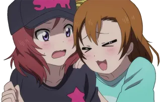 ❤️ 78cbc46e 动漫, 卡通, 可爱, 女生, 友谊 telegram sticker