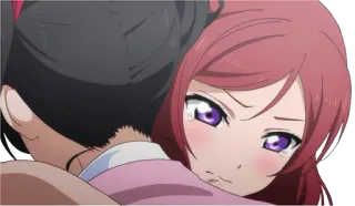 😭 87c54651 动漫, 哭泣, 拥抱, 伤心, 情绪化, 朋友 telegram sticker