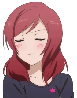 😒 bf3c50f2 Maki Nishikino Love Live! 动漫, 卡通, 角色, 西木野真姬, Love Live! telegram sticker