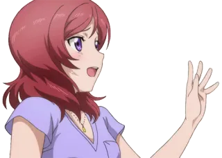 😅 cf8453f3 Maki Nishikino Love Live! 动漫, 女孩, Love Live, 西木野真姬, 角色, 卡通 telegram sticker