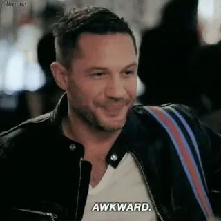 😓 e4365674 AWKWARD. 気まずい, 笑顔, 男, 俳優 telegram sticker