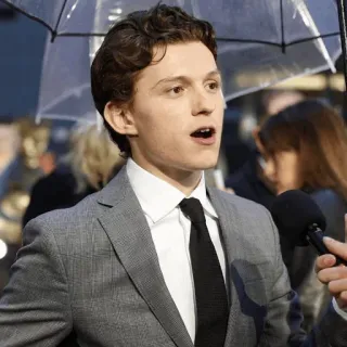⚙ 2b2629be Tom Holland актер, знаменитость, мужчина, портрет telegram sticker