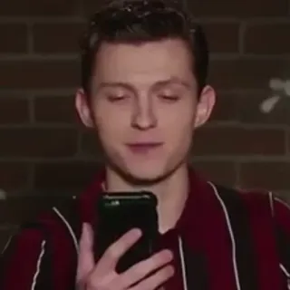 ⚙ 3d4e296f Tom Holland актер, знаменитость, портрет, мужчина telegram sticker