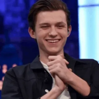 ⚙ 49878ab6 Tom Holland актер, знаменитость, мужчина, улыбка, портрет telegram sticker