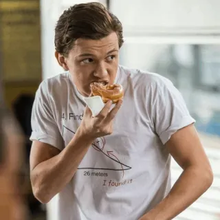 Tom Holland by @YouGotDrug telegram stickers