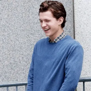 ⚙ af32544d Tom Holland актер, улыбка, знаменитость, мужчина, человек telegram sticker
