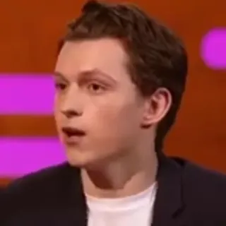 ⚙ b508d6ed Tom Holland Том Холланд, актер, знаменитость, интервью telegram sticker