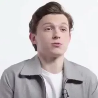 ⚙ fcc4f92b Tom Holland знаменитость, актер, мужчина, портрет telegram sticker