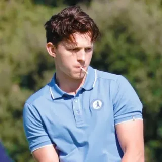 😐 0a02350d Tom Holland Tom Holland, actor, lollipop, portrait, celebrity telegram sticker