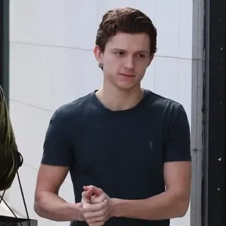 😐 d0642dd6 Tom Holland Tom Holland, actor, celebrity, portrait telegram sticker
