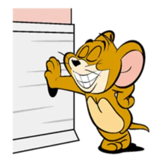 😁 cbf97c4e Jerry Tom and Jerry cartoon, muis, humor, animatie, Jerry whatsapp sticker