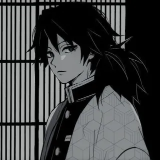 🎐 934b280b Giyu Tomioka Demon Slayer อนิเมะ, ดาบพิฆาตอสูร, กิยู, โทมิโอกะ, มังงะ, ตัวละคร telegram sticker