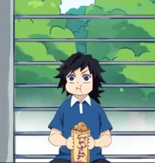 🎐 f9dc105f Giyu Tomioka Demon Slayer อนิเมะ, มังงะ, น่ารัก, กิน, ตัวละคร, ดาบพิฆาตอสูร telegram sticker