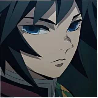 🌊 02b2196e Giyu Tomioka Demon Slayer アニメ, キャラクター, 鬼滅の刃, 冨岡義勇 telegram sticker