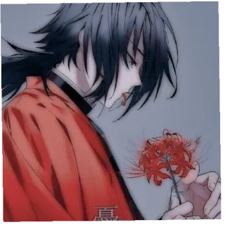 🌊 5fb87a72 真 アニメ, キャラクター, 日本, 花, アート telegram sticker