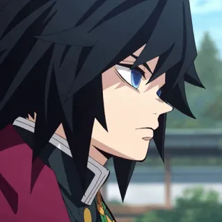 🌊 77143802 Giyu Tomioka Demon Slayer アニメ, 鬼滅の刃, 冨岡義勇, キャラクター telegram sticker