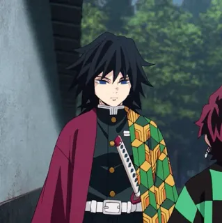 🌊 816d1890 Giyu Tomioka Demon Slayer アニメ, 鬼滅の刃, 冨岡義勇, キャラクター, 剣 telegram sticker