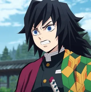🌊 bd17431d Giyu Tomioka Demon Slayer アニメ, 鬼滅の刃, 冨岡義勇, マンガ, 剣, シリアス telegram sticker