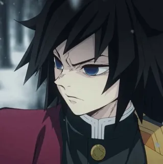 🌊 d40be4e8 Giyu Tomioka Demon Slayer アニメ, 鬼滅の刃, 冨岡義勇, マンガ telegram sticker