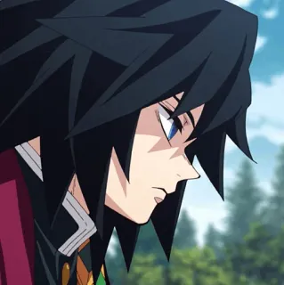 🌊 fb547b44 Giyu Tomioka Demon Slayer アニメ, 鬼滅の刃, 冨岡義勇, マンガ, キャラクター telegram sticker