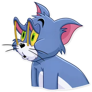 😴 cb618e9e Tom Cat Tom and Jerry mèo, hoạt hình, khó chịu, buồn, nhân vật whatsapp sticker