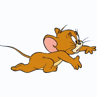 😯 49de77c3 Jerry Mouse Tom and Jerry desenho animado, rato, animal, perseguição, correr, engraçado, clássico telegram sticker