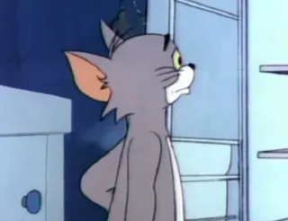 😳 23c81396 Tom Cat Tom and Jerry การ์ตูน, แมว, สัตว์, คลาสสิก whatsapp sticker