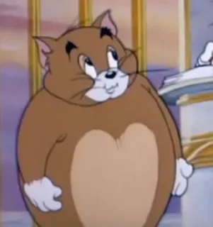 🎃 41c8349b Butch Cat Tom and Jerry แมว, การ์ตูน, ทอมบอย, ทอมแอนด์เจอร์รี่, สัตว์, ตลก whatsapp sticker