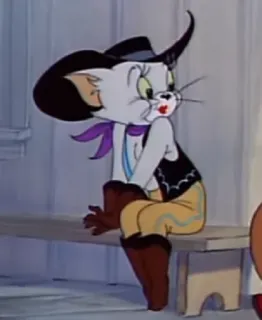 😕 c64596ec แมว, การ์ตูน, คาวเกิร์ล, ตะวันตก, ตัวละคร whatsapp sticker