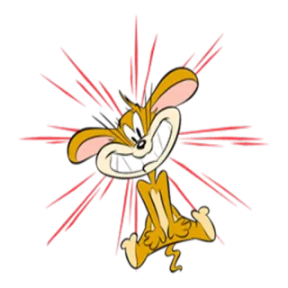 😬 42715a09 Desenho animado, Rato, Bravo, Engraçado, Animal, Personagem telegram sticker