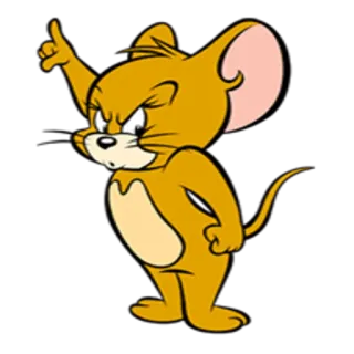 😡 a8f67bb6 Jerry desenho animado, rato, engraçado, animação, Jerry telegram sticker