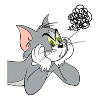 😖 cf41ea1e Tom Cat Tom and Jerry Desenho animado, Gato, Engraçado, Bravo, Meme telegram sticker