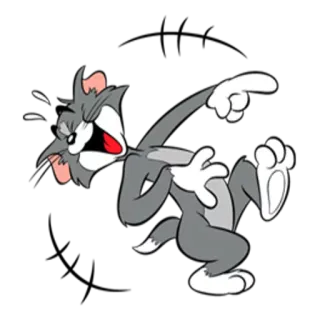 😂 cfc9a521 Tom Tom and Jerry desenho animado, gato, engraçado, humor, animação, clássico telegram sticker