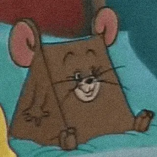 😊 94643e3a Jerry Mouse Tom and Jerry Мультфильм, Мышь, Смешной, Джерри, Животное telegram sticker