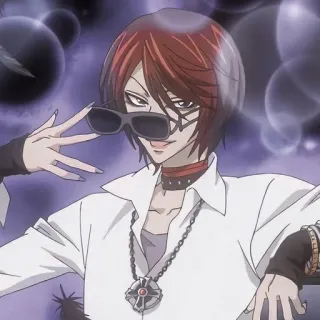 😎 00d64367 อนิเมะ, ตัวละคร, แว่นกันแดด, โกธิค, แฟชั่น telegram sticker