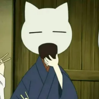 🤍 2a0ea22c anime, gatto, cibo, personaggio, giapponese telegram sticker