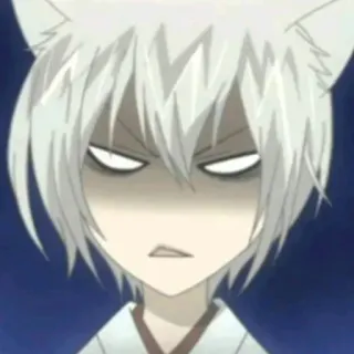 🤍 70bd10c6 Tomoe Kamisama Kiss Anime, Volpe, Arrabbiato, Tomoe, Kamisama Kiss, Personaggio, Espressione telegram sticker
