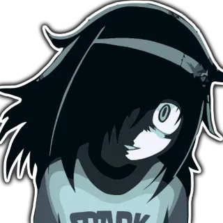 😱 8f4a6019 SPARK Anime, Ragazza, Oscuro, Scintilla, Personaggio telegram sticker
