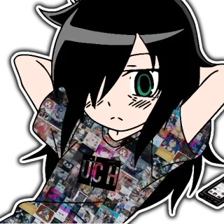 😕 a4cef9db UCH Anime, Manga, Ragazza, Cartone animato telegram sticker