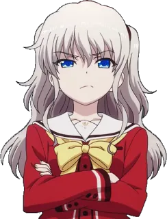 😠 aa67485f Anime, Fille, Personnage, Illustration, Dessin animé whatsapp sticker