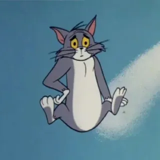 😶 064a9f48 Tom Tom and Jerry Cartoon, Kat, Verdrietig, Personage, Tom en Jerry whatsapp sticker