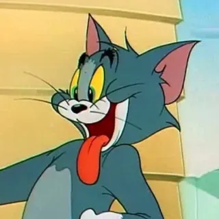 😋 1a9aaa49 Tom Cat Tom and Jerry Cartoon, Kat, Dier, Grappig, Geanimeerd whatsapp sticker