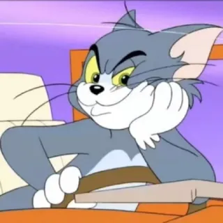 😼 2a362bbb Tom Tom and Jerry kat, cartoon, personage, meme, grappig whatsapp sticker