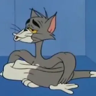 🦆 334d8444 Tom Cat Tom and Jerry Cartoon, Kat, Grappig, Personage, Tom en Jerry whatsapp sticker